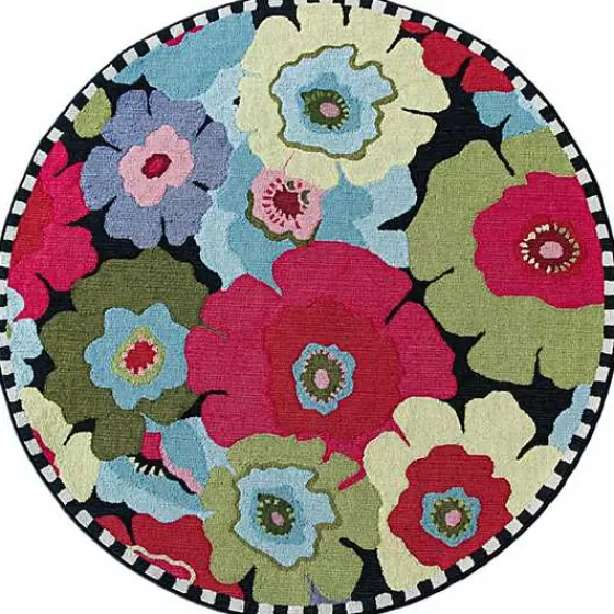 Always Flowers Indoor/Outdoor Rug - 6' Round-MacKenzie-Childs Best