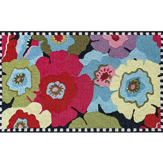 Always Flowers Indoor/Outdoor Rug - 2'3 x 3'9-MacKenzie-Childs New