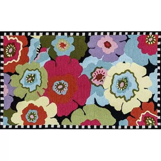 Always Flowers Indoor/Outdoor Rug - 3' x 5'-MacKenzie-Childs Clearance