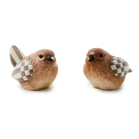 Autumnology Ceramic Bird Bud Vases, Set of 2-MacKenzie-Childs New