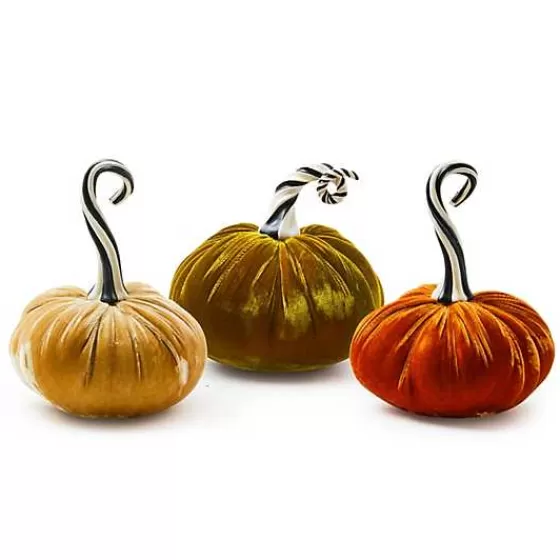 Autumnology Coffee Twisted Stem Velvet Pumpkin-MacKenzie-Childs Best Sale