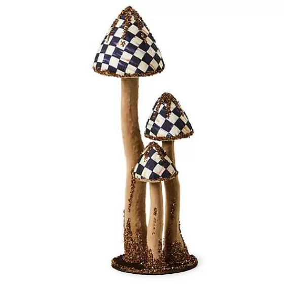 Autumnology Large Velvet Mushroom Trio-MacKenzie-Childs Cheap