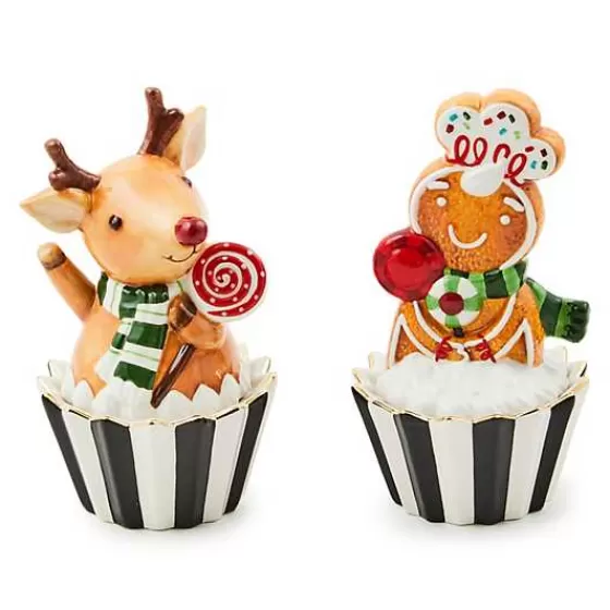 Bake Shop Gingerbread  Deer Cupcake Boxes, Set of 2-MacKenzie-Childs New