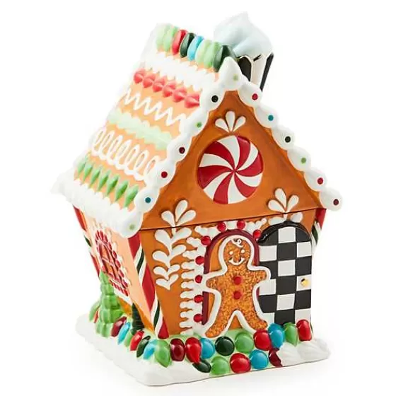 Bake Shop Gingerbread House Cookie Jar-MacKenzie-Childs New