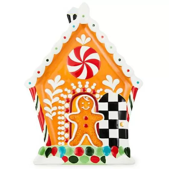 Bake Shop Gingerbread House Cookie Plate-MacKenzie-Childs Store