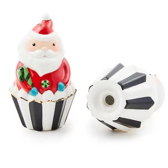 Bake Shop Santa  Snowman Salt  Pepper Set-MacKenzie-Childs Cheap