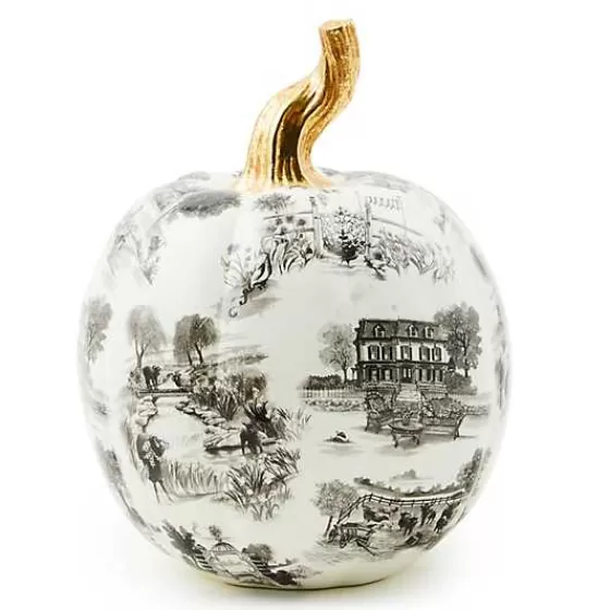 Black Toile Small Pumpkin-MacKenzie-Childs Fashion