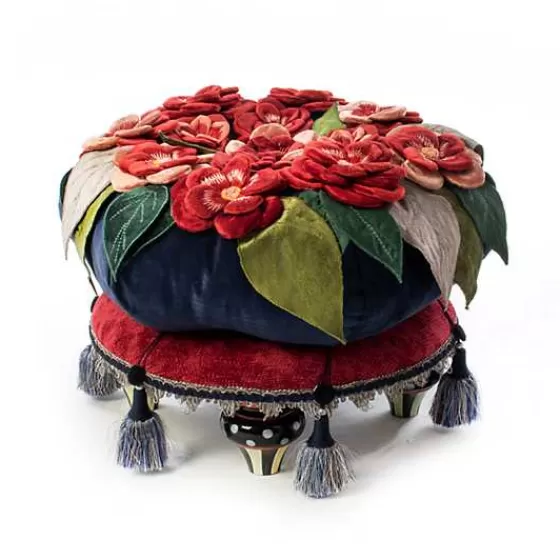 Bluetopia Kitano Footstool-MacKenzie-Childs Best