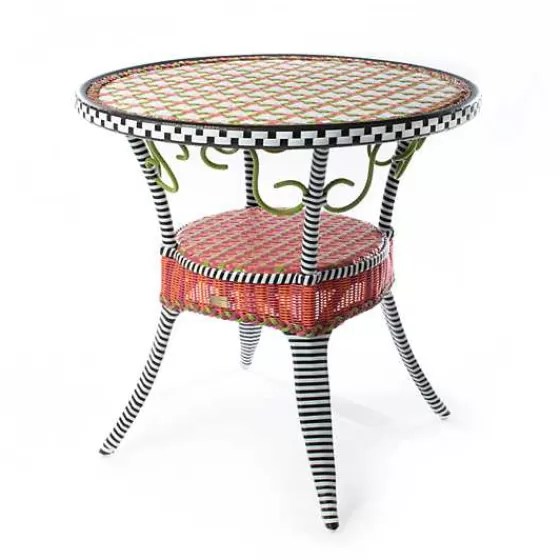 Breezy Poppy Outdoor Cafe Table-MacKenzie-Childs Shop