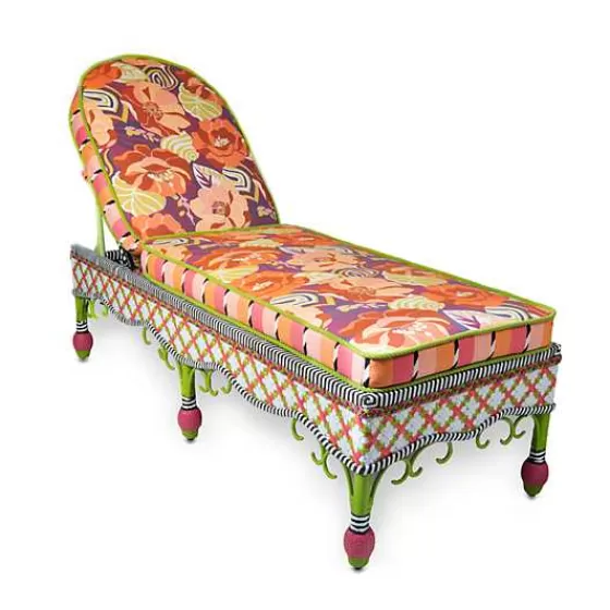 Breezy Poppy Outdoor Chaise-MacKenzie-Childs Discount