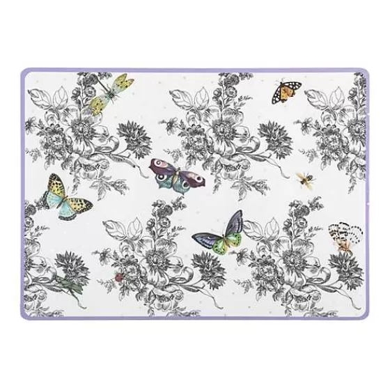 Butterfly Toile Cork Back Placemats, Set of 4-MacKenzie-Childs Clearance