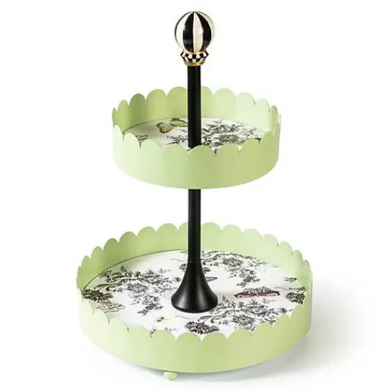 Butterfly Toile Two Tiered Stand-MacKenzie-Childs Best