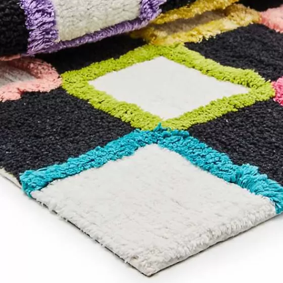 Check Multi Color Bath Rug-MacKenzie-Childs Store