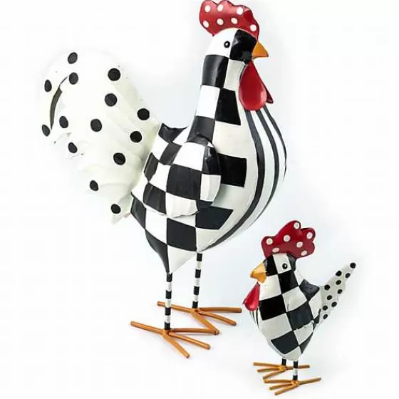 Checkerdot Roosters - Set of 2-MacKenzie-Childs Clearance