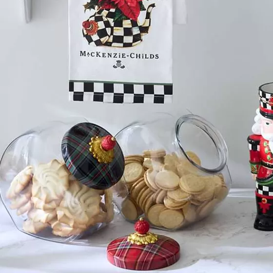 Cookie Jar with Black Tartan Lid-MacKenzie-Childs Shop