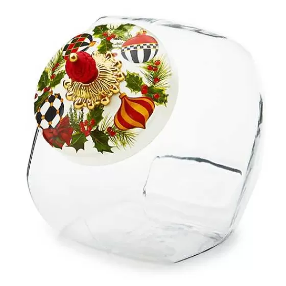 Cookie Jar with Deck the Halls Lid-MacKenzie-Childs Shop