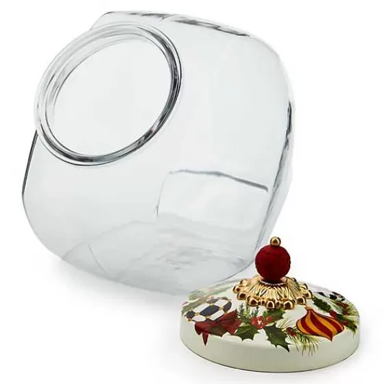 Cookie Jar with Deck the Halls Lid-MacKenzie-Childs Shop