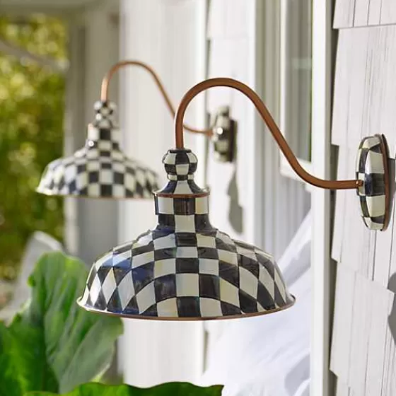 Courtly Check 12 Barn Sconce-MacKenzie-Childs Clearance