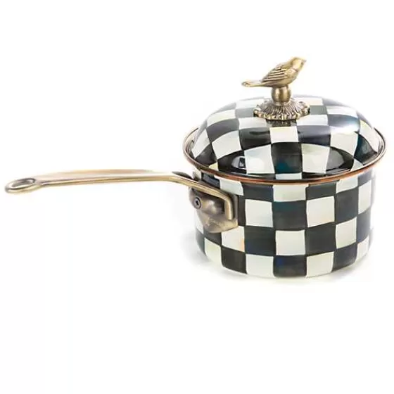 Courtly Check 2.5 Quart Saucepan-MacKenzie-Childs Clearance