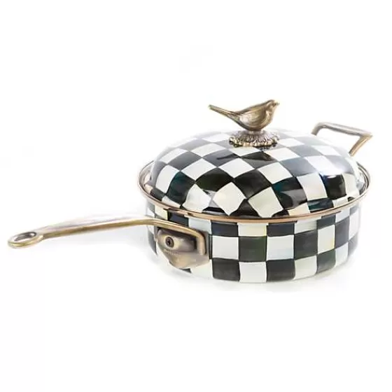 Courtly Check 3 Quart Saute Pan-MacKenzie-Childs Best Sale