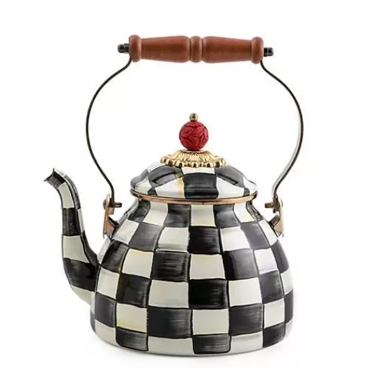 Courtly Check 2 Quart Tea Kettle-MacKenzie-Childs Best Sale