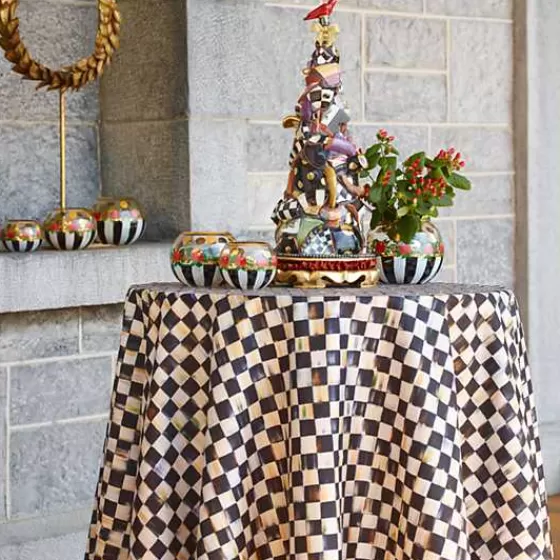 Courtly Check 90 Round Tablecloth-MacKenzie-Childs Shop