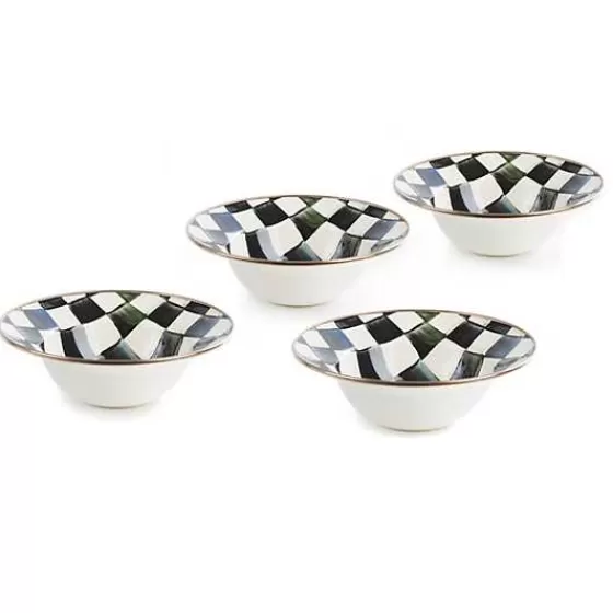 Courtly Check Breakfast Bowls, Set of 4-MacKenzie-Childs Clearance