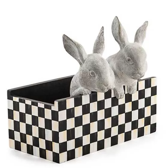 Courtly Check Bunny Planter-MacKenzie-Childs Cheap