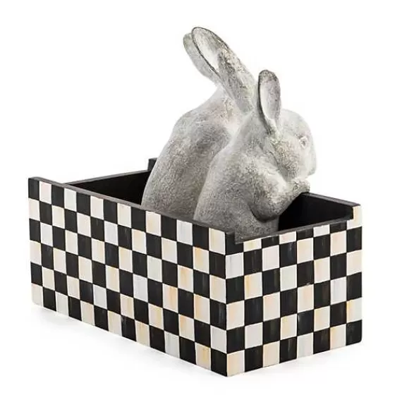 Courtly Check Bunny Planter-MacKenzie-Childs Cheap