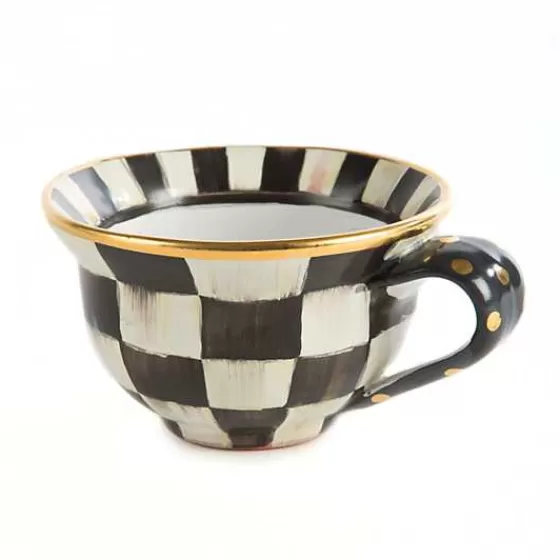 Courtly Check Ceramic Teacup-MacKenzie-Childs Shop