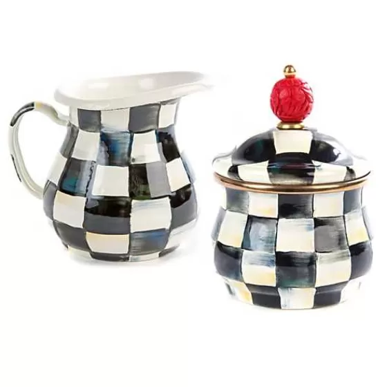 Courtly Check Creamer  Sugar Bowl Set-MacKenzie-Childs Discount