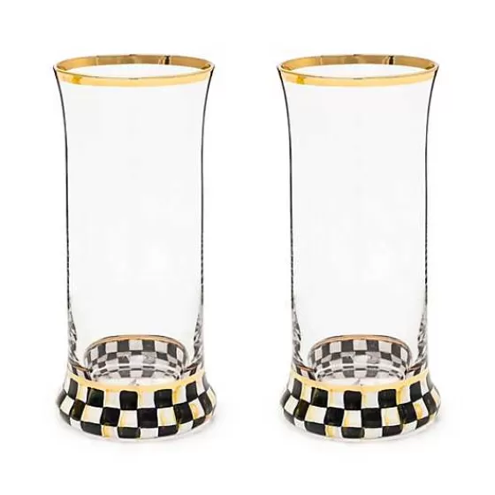 Courtly Check Highball Glass, Set of 2-MacKenzie-Childs Online