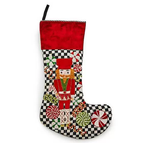 Courtly Check Holiday Nutcracker Stocking-MacKenzie-Childs Shop