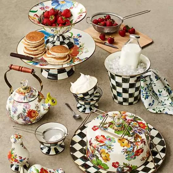 Courtly Check Ice Cream Dish-MacKenzie-Childs Cheap