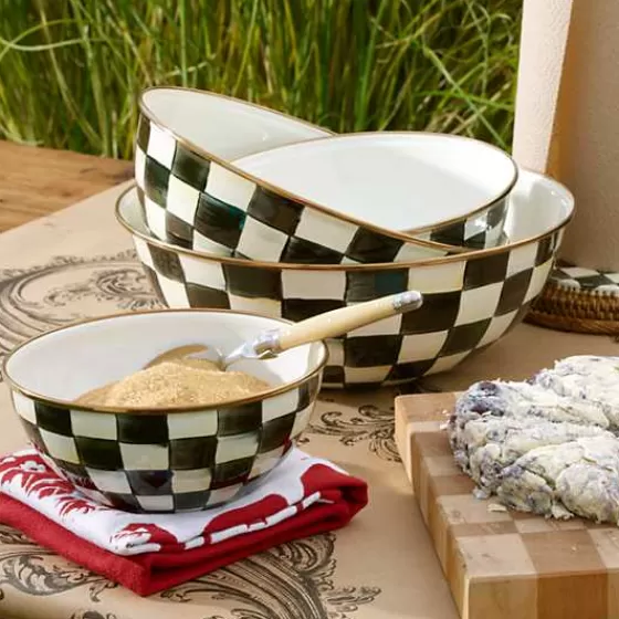 Courtly Check Large Everyday Bowl-MacKenzie-Childs Shop