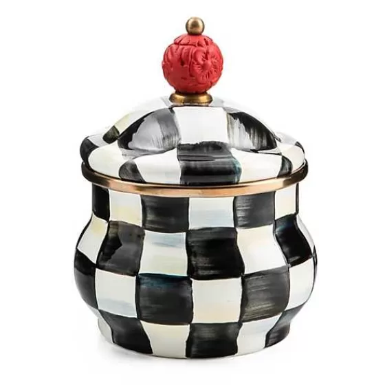 Courtly Check Lidded Sugar Bowl-MacKenzie-Childs Clearance