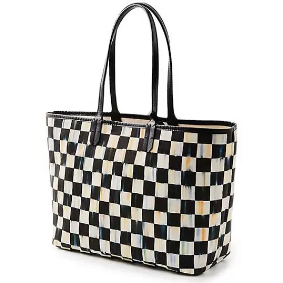 Courtly Check Marche Medium Tote-MacKenzie-Childs New