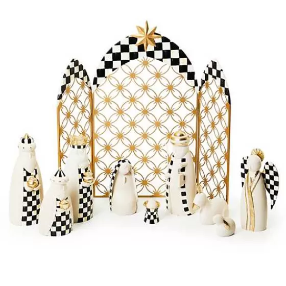 Courtly Check 10-Piece Mini Nativity Set-MacKenzie-Childs Discount