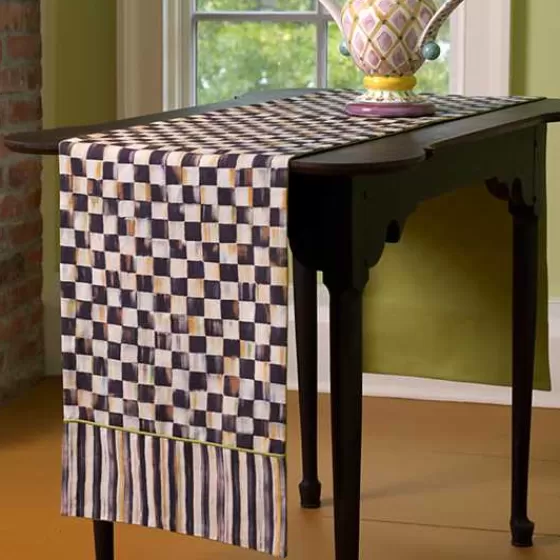 Courtly Check  Stripe Table Runner-MacKenzie-Childs Discount