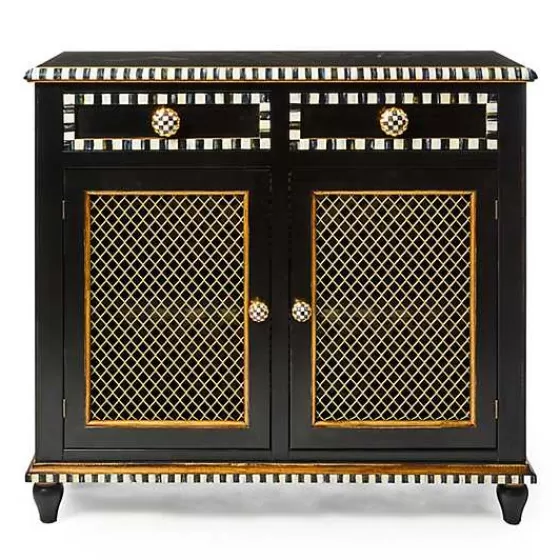 Courtly Criss-Cross Small Cabinet-MacKenzie-Childs Discount