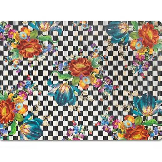Courtly Flower Market Cork Back Placemats, Set of 4-MacKenzie-Childs New