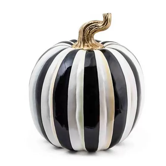 Courtly Stripe Glossy Large Pumpkin-MacKenzie-Childs Best Sale