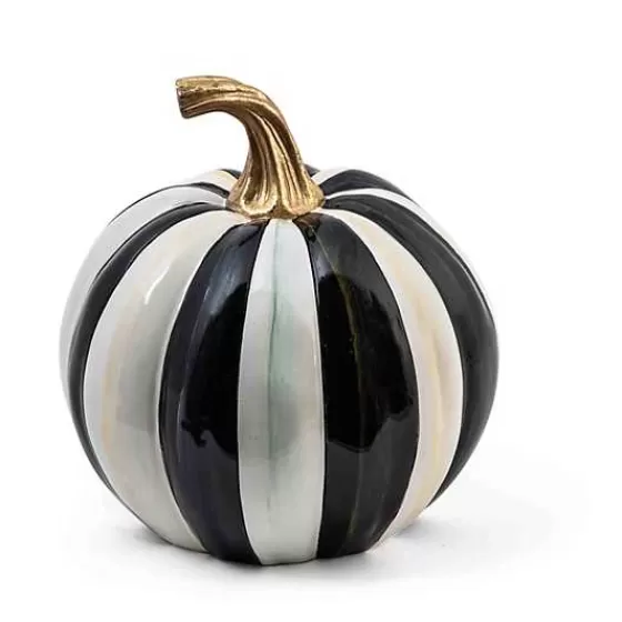 Courtly Stripe Glossy Small Pumpkin-MacKenzie-Childs Shop