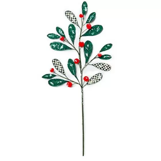 Cozy Christmas Mistletoe Spray Stem-MacKenzie-Childs Outlet