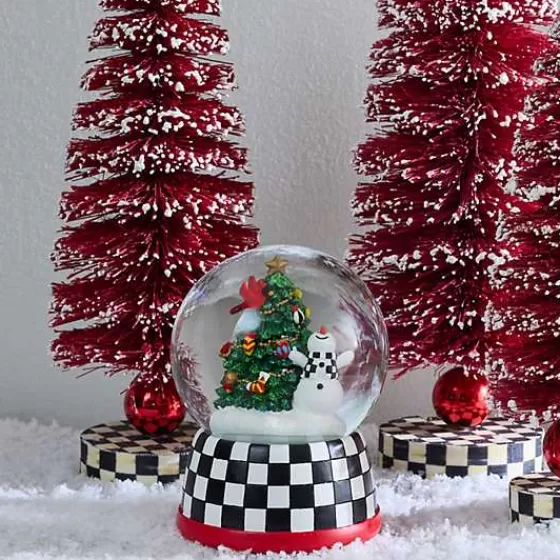 Cozy Christmas Snowman  Tree Snow Globe-MacKenzie-Childs Outlet