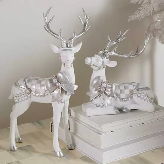 Crystal Palace Resting White Deer-MacKenzie-Childs New