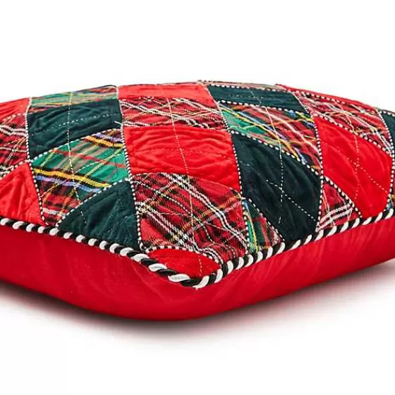 Diamond Tartan Throw Pillow-MacKenzie-Childs Clearance