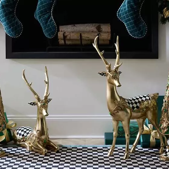 Emerald Luxe Standing Gold Deer-MacKenzie-Childs New