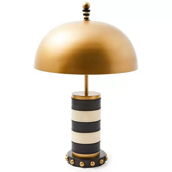 Flatiron Leather Stripe Table Lamp-MacKenzie-Childs Store