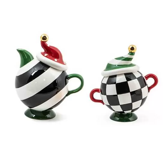 Granny Kitsch Tipsy Creamer  Sugar Set-MacKenzie-Childs Best